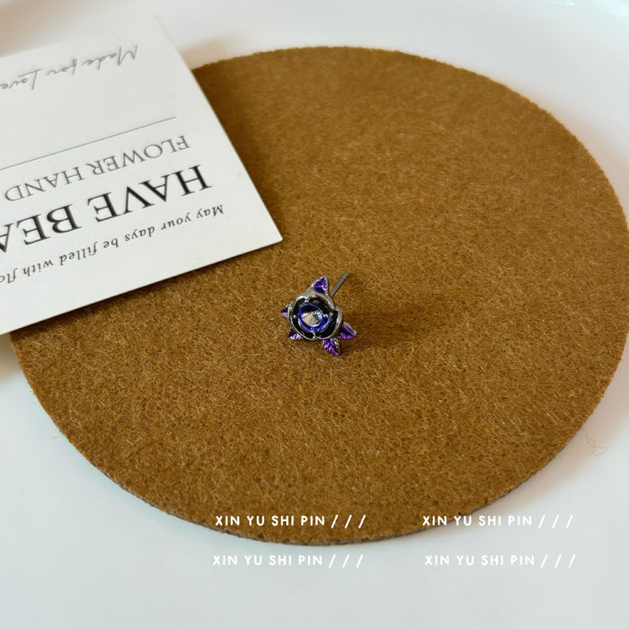 Wholesale Iris pendant earrings, light luxury temperament earrings