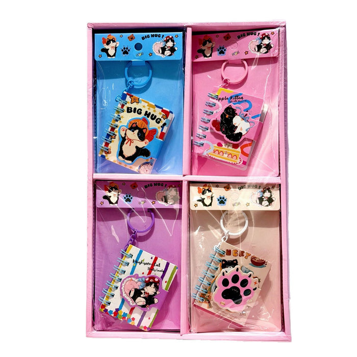 Wholesale Cute Black Cat Charm Spiral Notebook