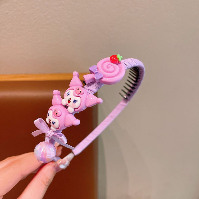 Wholesale Plastic Cartoon Children' s Headband Anti-Slip Hairband Hair Accessory for Resale