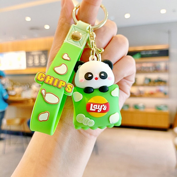 Wholesale Silicone Cartoon Doll Keychain JDC-KC-MingT204