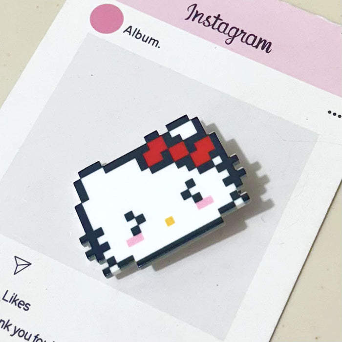 Wholesale Cute pixelated cat hair clip