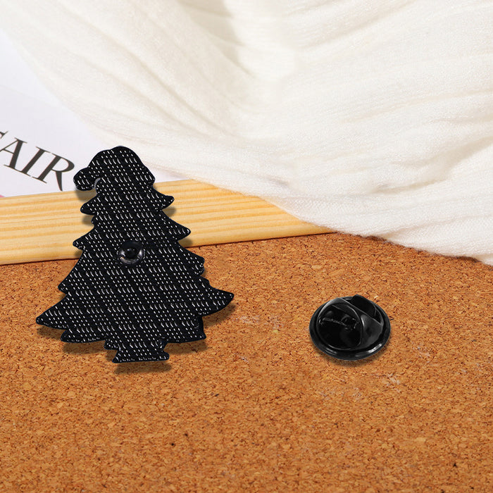 Wholesale Christmas Cute Cartoon Tree Badge Brooch