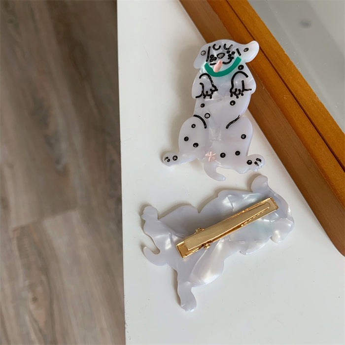 Wholesale Acetic Acid Dog Cartoon Hair Clip JDC-HC-Meiyu002