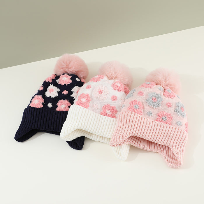Wholesale Plush flower children' s hat