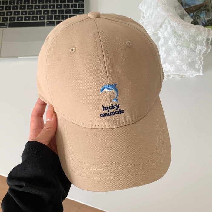 Wholesale New Cute Embroidered Baseball Hat Versatile Sunshade and Sunscreen Duck Tongue Hat