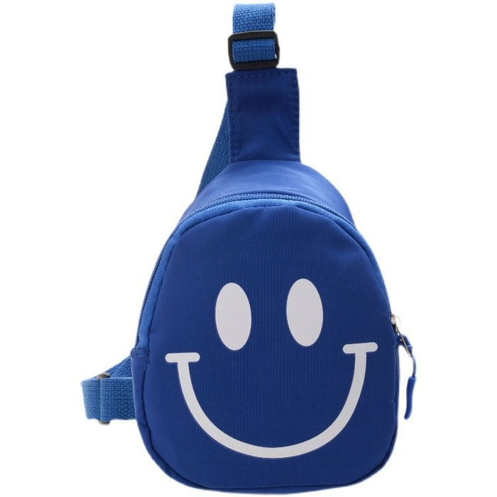 Wholesale Children's Bags,cute Smiling Face Letter Printed Small Shoulder Bags Boys and Girls Go Out Snacks Shoulder Bags JDC-SD-YT002