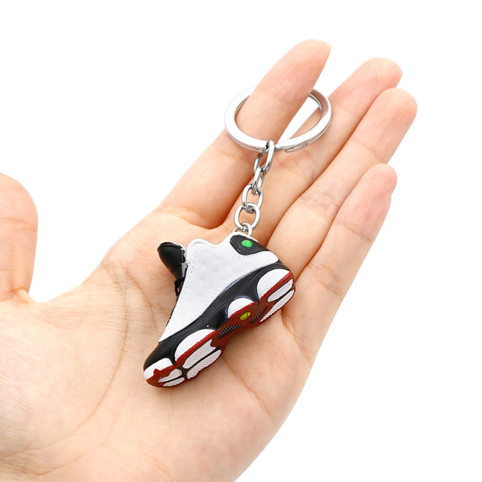 Wholesale PVC Basketball Shoe Model Keychain JDC-KC-QLPing015