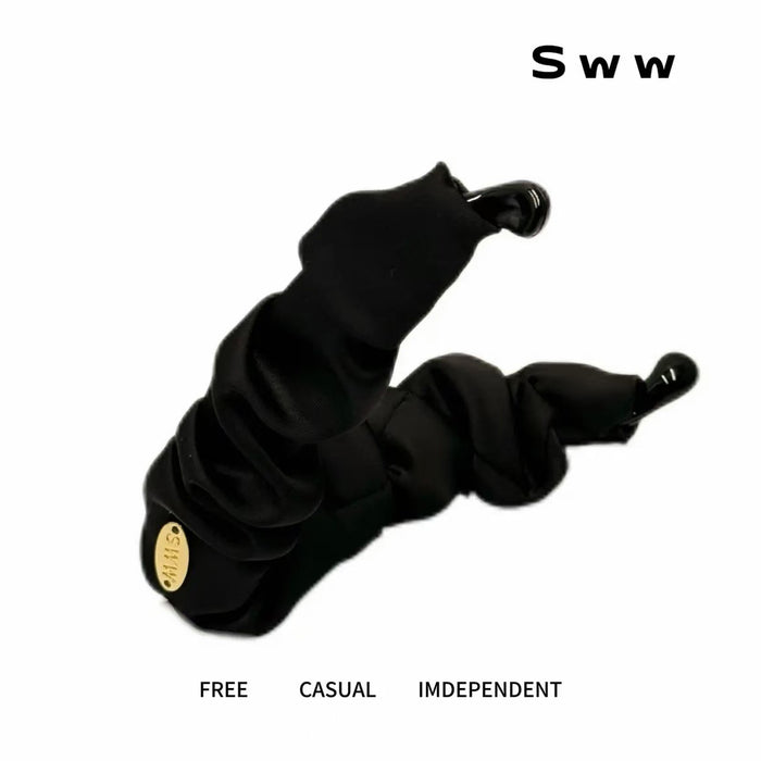 Wholesale Satin Banana Clip Trendy Elegant Vertical Clip Fashion Versatile Hair Accessory