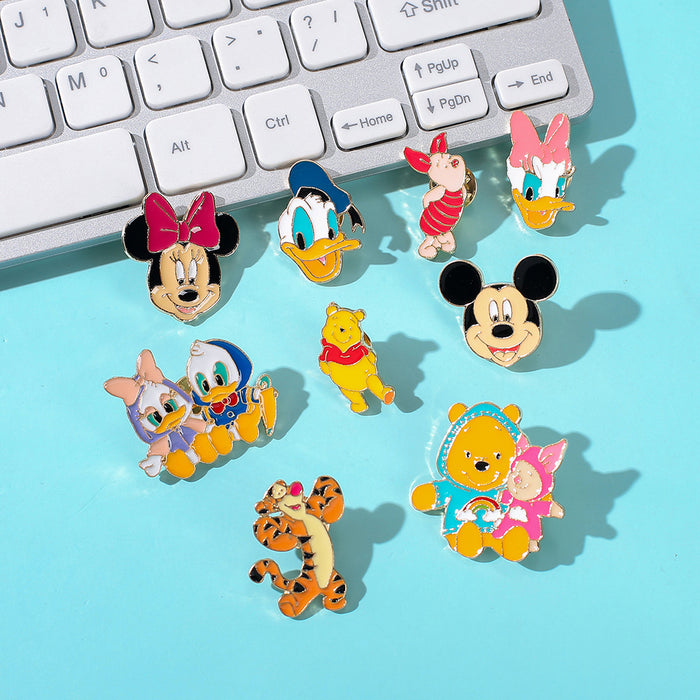 Wholesale Cartoon Metal Brooch Pin Casual Jewelry Accessory For Bags Clothing