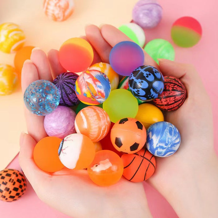 Wholesale 10pcs/ set 32mm bouncy ball,  colorful rubber bouncy ball toy