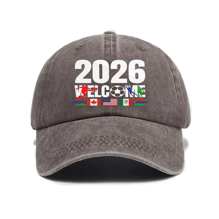 Wholesale Soft-Top Baseball Cap for World Cup Print Sun Hat