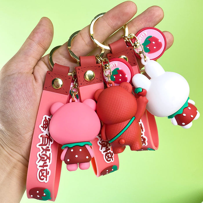 Wholesale Silicone Cartoon Doll Keychain JDC-KC-Shimin003