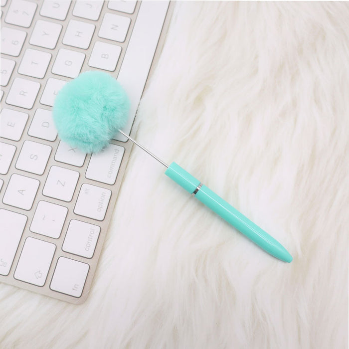 Wholesale Plush Ball Plastic Bead Pen JDC-PN-ChenYu001