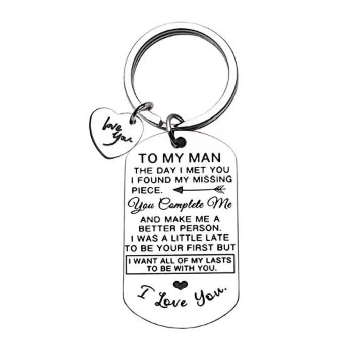 Wholesale Valentine's Day Anniversary Gift Stainless Steel Keychain JDC-KC-TangMumao001