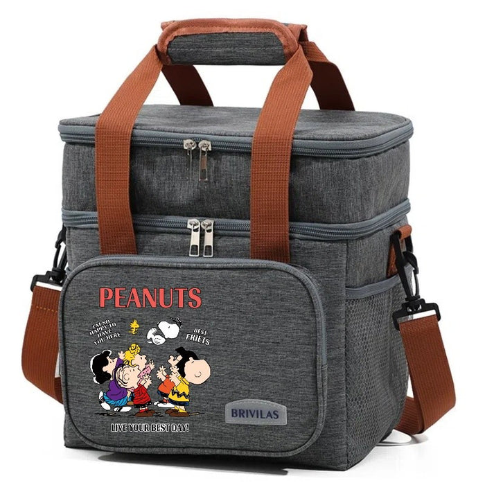 Wholesale Cartoon Cute Double-Layer Lunch Bag Insulated Pouch Handbags