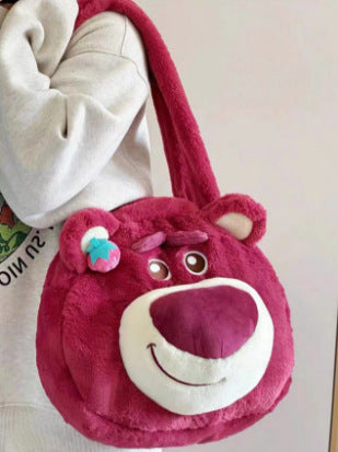 Wholesale Cartoon Cute Plush Large Capacity Handbag JDC-HB-Zeze003