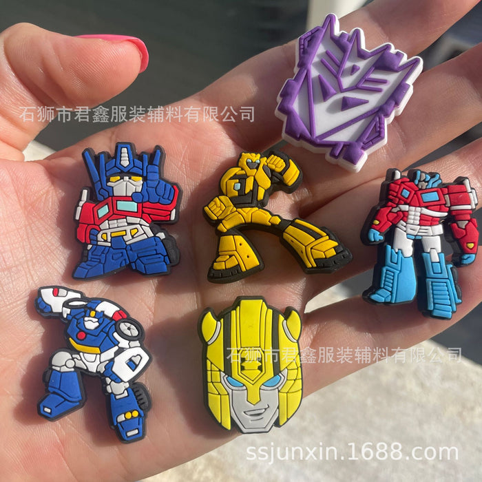 Wholesale 50pcs Cartoon Hole Shoes Buckle Decorative Buckle  Shoes Charms