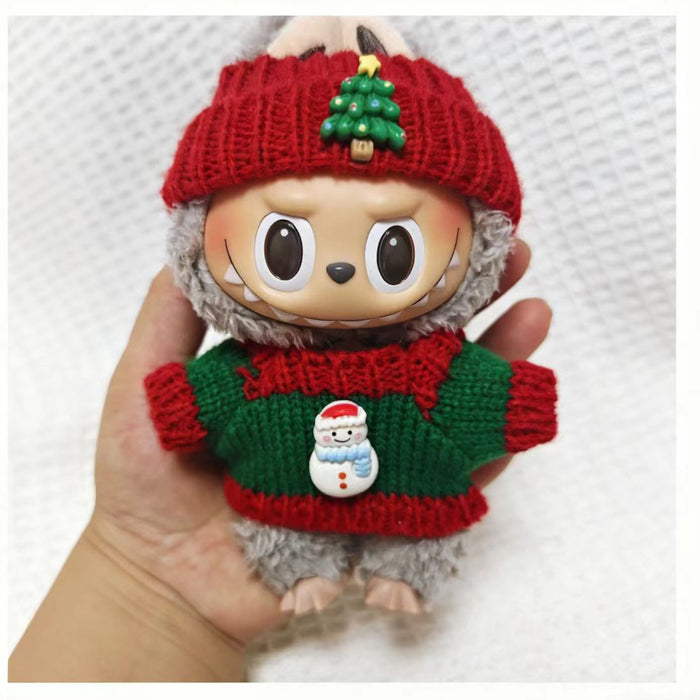 Wholesale Christmas PVC plush doll clothing keychain button sweater clothing accessories