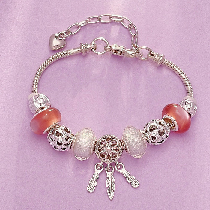 Wholesale Dream Catcher Beaded Alloy Bracelet JDC-BT-RanYan002