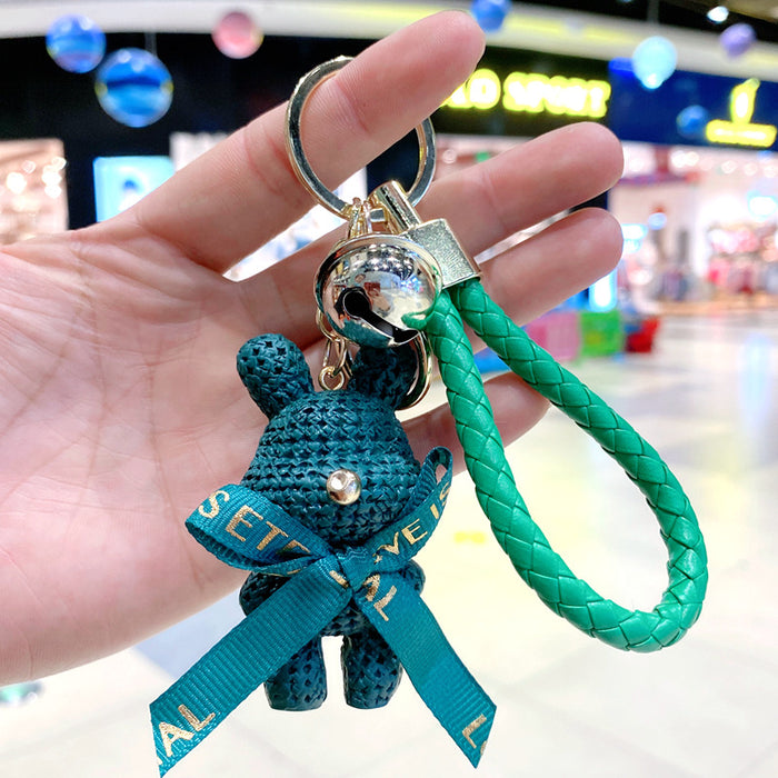 Wholesale Creative Cartoon Resin Bear Keychain Chic Fashion Accessory
