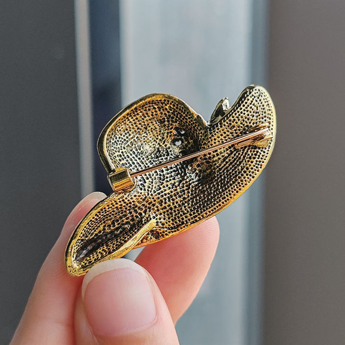 Wholesale Alloy Corsage Diamond Gold Brooch Clothing Accessories