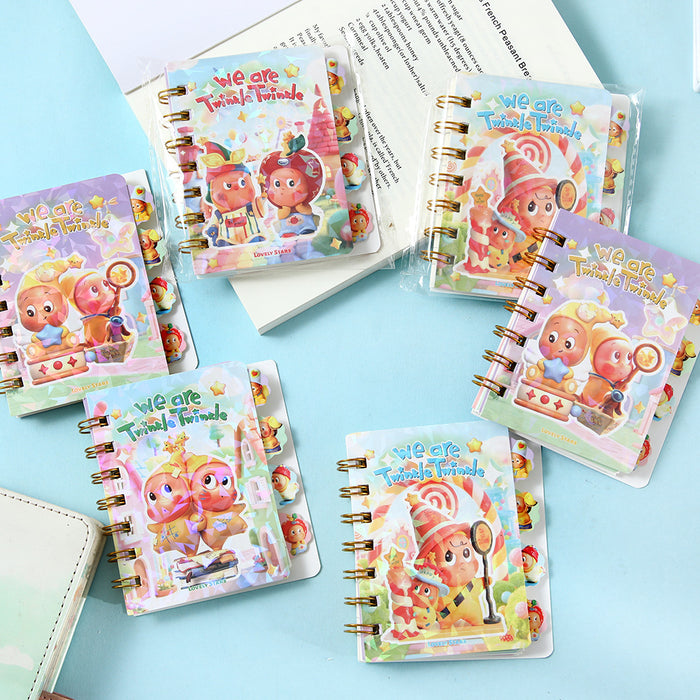 Wholesale 2pcs Exquisite Cat-Themed Spiral Notebook