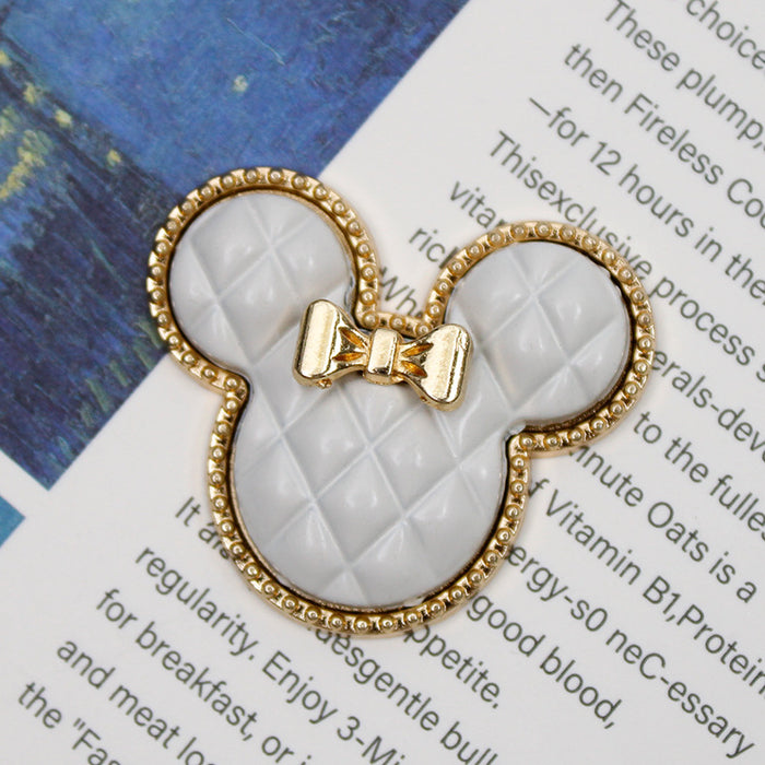 Wholesale Bow-tie checkered mouse phone stand