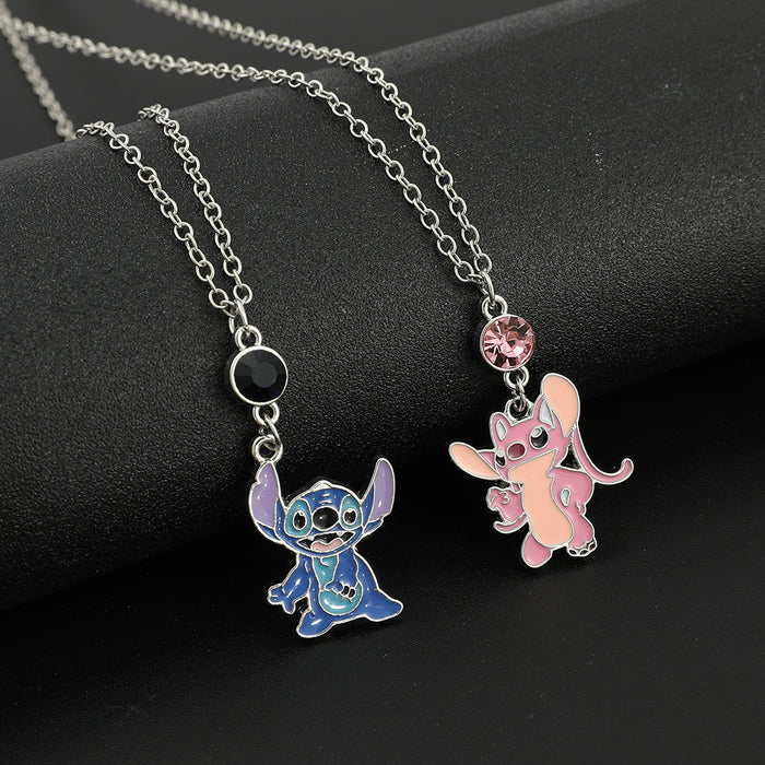 Wholesale Cartoon Versatile Clavicle Necklace Hip-Hop Style Couple Necklace