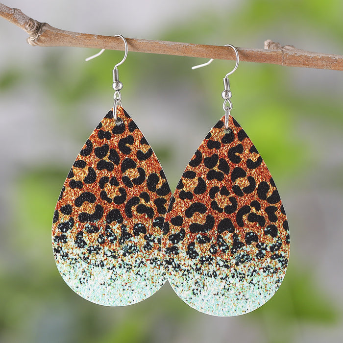 Wholesale EU Personality Print Earrings JDC-ES-ChuLian001