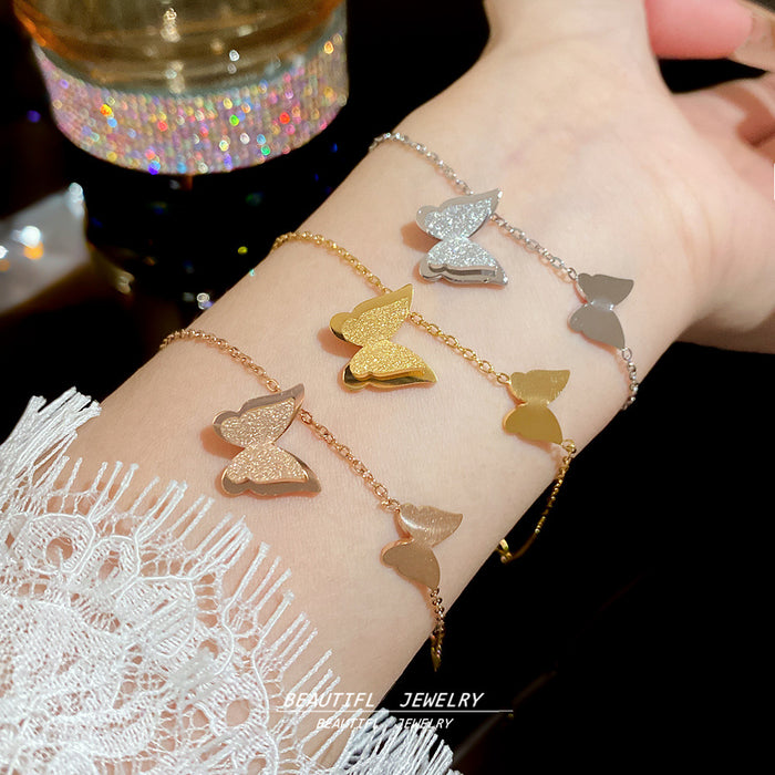 Wholesale Butterfly Titanium Steel Bracelet