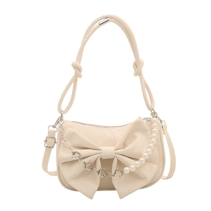 Wholesale Pu Leather Bow Shape Shoulder Crossbody Bag Stylish Fashion Accessory