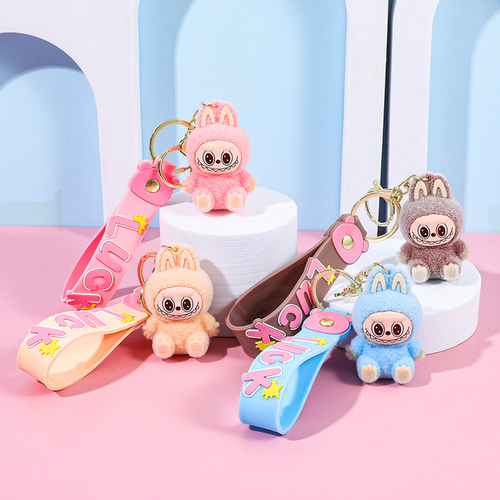 Wholesale Plush keychain cartoon figurine backpack pendant car keychain small gift wholesale
