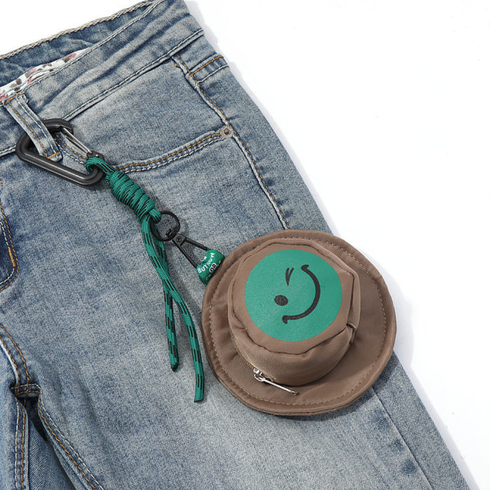 Wholesale Canvas mini hat pendant storage bag, ultra light key bag, loose change