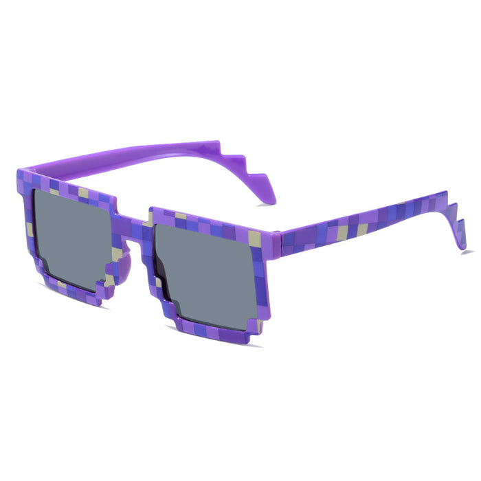 Wholesale Funny Building Block Mosaic PC Sunglasses JDC-SG-Dit002