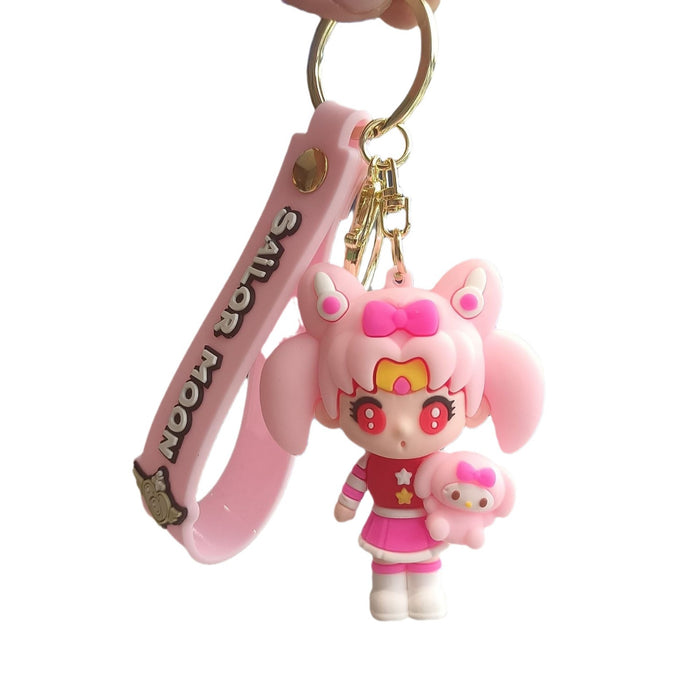 Wholesale Cartoon Silicone Doll Keychain JDC-KC-KuangK045