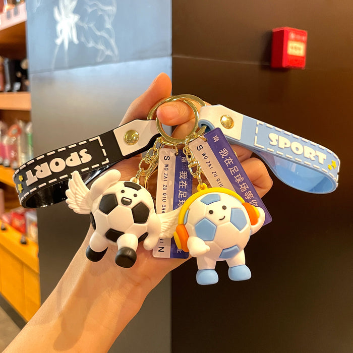 Wholesale 10pcs World Cup Football Star Keychain