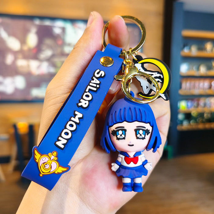 Wholesale Cartoon Silicone Doll Keychain JDC-KC-Tingm295