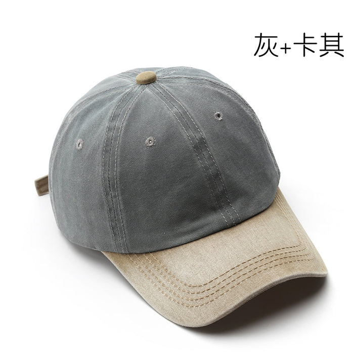 Wholesale  washing old splicing light board baseball cap