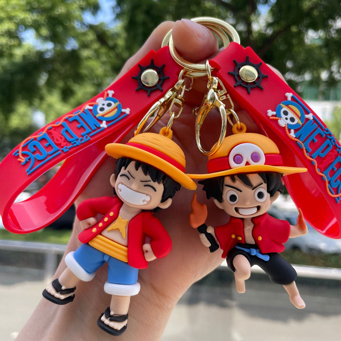 Wholesale 2pcs Cartoon Figure Keychain Backpack Pendant