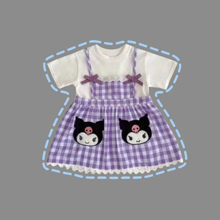 Wholesale Girls Dress Summer Baby Casual Cartoon Plaid JDC-CTS-xiaoHZ006