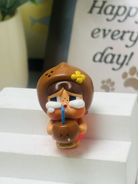 Wholesale Cartoon cute flocked PVC keychain toy