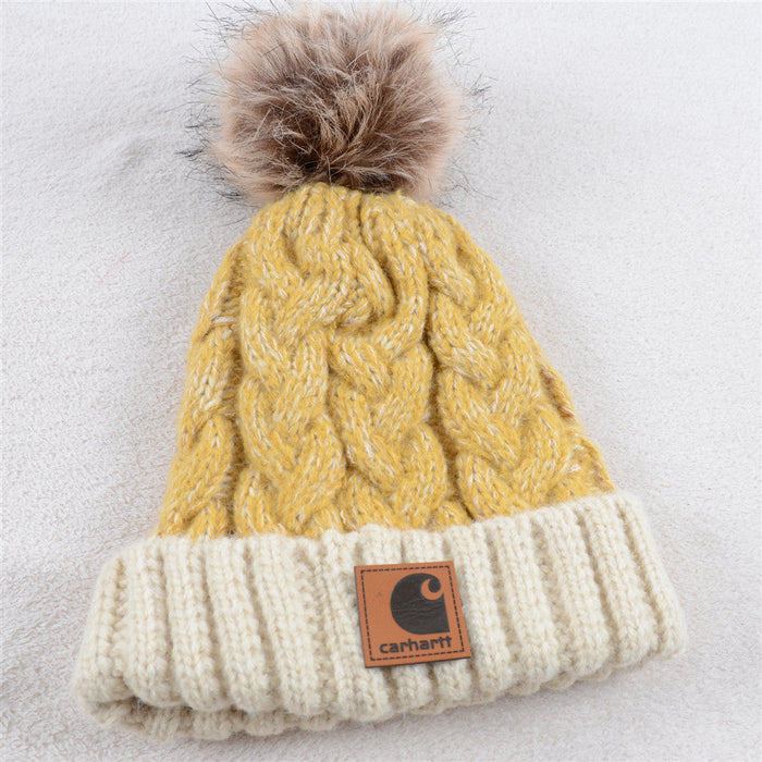 Wholesale Hat Acrylic Thermal Mixed Color Thread Twist Thermal Knitted Hat (F) JDC-FH-KuT014