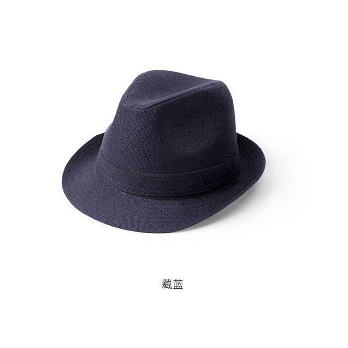 Wholesale Sun Hat Solid Color Imitation Linen Rolled Brim JDC-FH-DG019