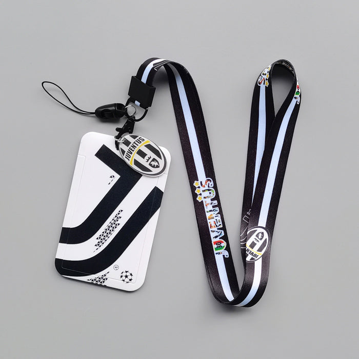 Wholesale football team Lanyard Keychain Cartoon animation hard