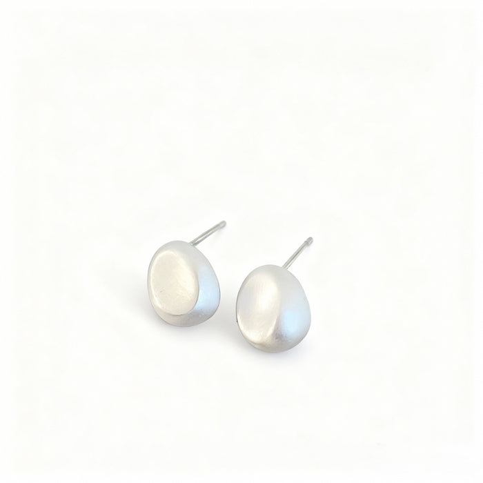 Wholesale Small golden bean earrings,  irregular round earrings