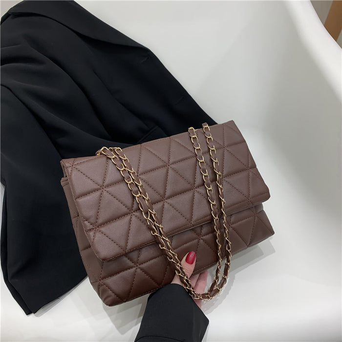 Wholesale Trendy Diamond Shoulder Bag Pu Leather Chain Bag JDC-SD-PuHui004