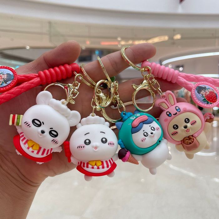Wholesale Keychain Cartoon Doll Car Keychain Backpack Pendant Couple Exquisite Small Gift Wholesale