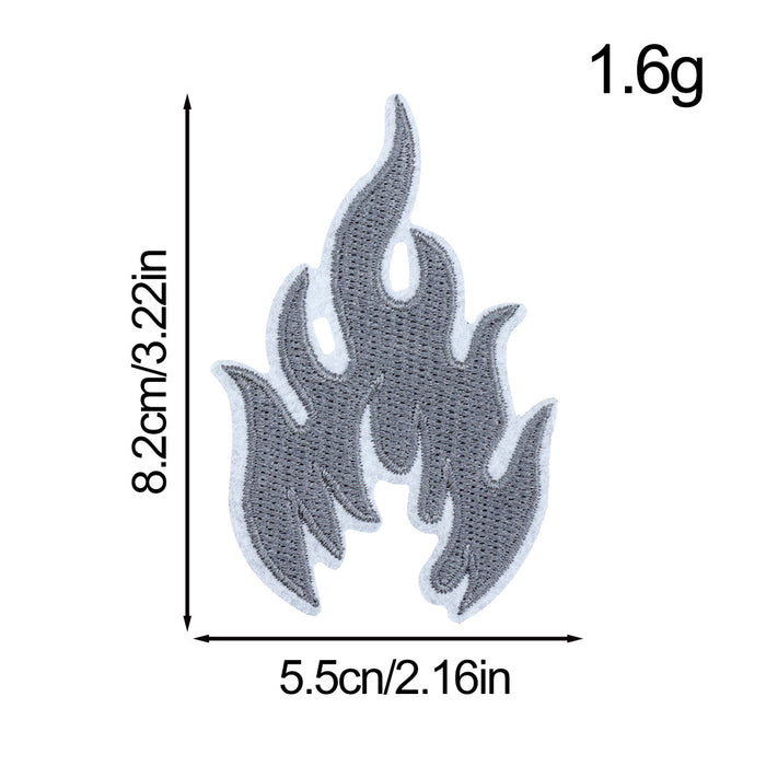 Wholesale Flame Embroidery Cloth DIY Patches