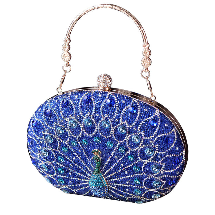 Wholesale Peacock Diamond Evening Bag Handbag JDC-HB-YiX008