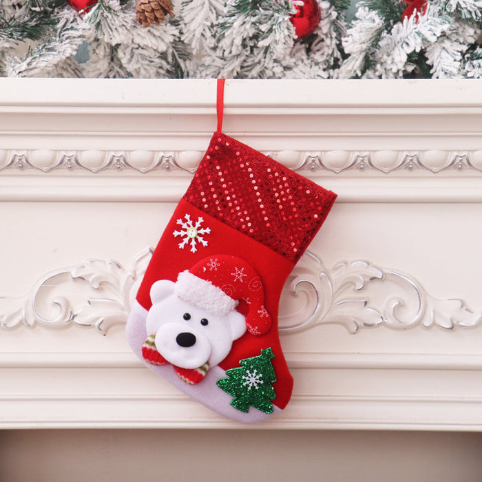 Wholesale Christmas stocking gift bags,  Christmas scene window display pendants,  Christmas decorations,  children' s candy bags